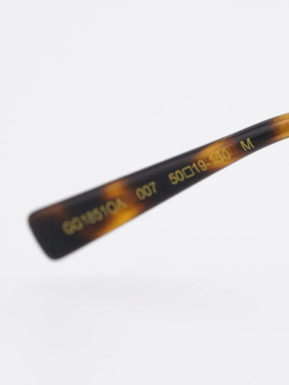 Gucci GG1851OA 007 Eyeglasses Brown / Gold 50mm Round Frame